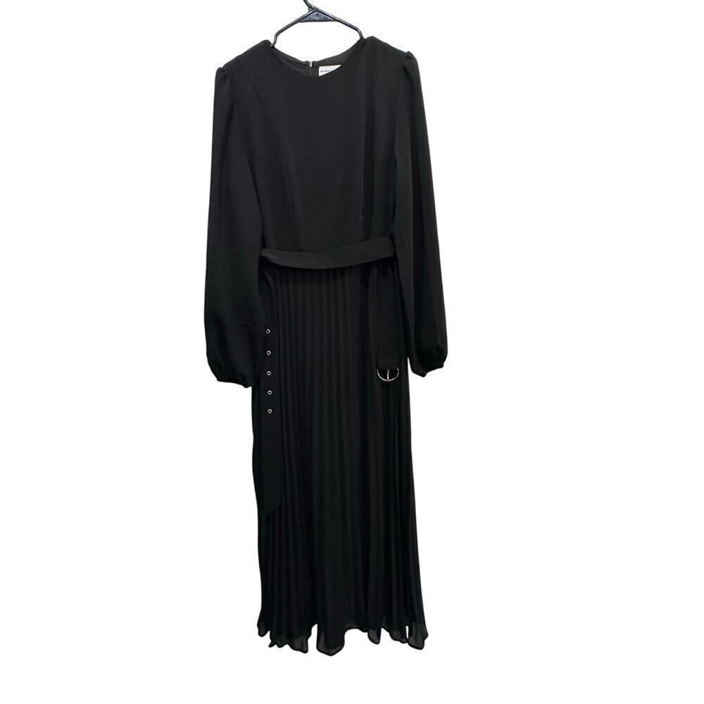Veiled Collection Women's Black Long Sleeve Pleated Maxi Dress Size XXL - Picture 1 of 6